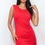 Thumbnail: Sleeveless Shoulder Pad Drawstring Ruched Mini Dress
