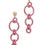 Thumbnail: Multi Resin Round Chain Fashion Earring