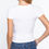 Thumbnail: Short Slv Crew Neck Rib Crop Top
