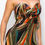 Thumbnail: Allover Print Twist Front Wide Leg Jumpsuit