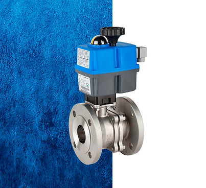 Valvula de bola bridada acero inoxidable automatica