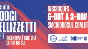 Inscrições abertas para o Prêmio Nodgi Pellizzetti de Incentivo à Cultura 2026