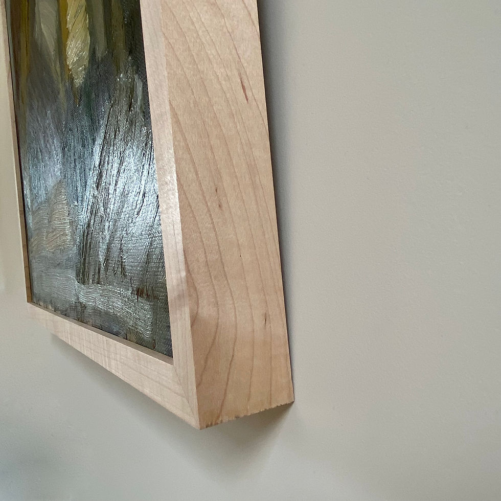 Thumbnail: 1957 Swedish abstract landscape painting entitled "Höstlandskap" (Autumn Landscape) by Signe Lundqvist-Lanje