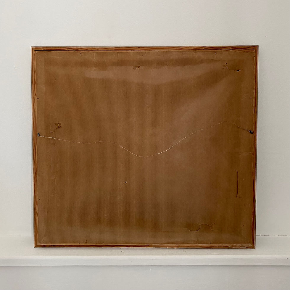 Thumbnail: Swedish mid-century coastal landscape painting in a frame