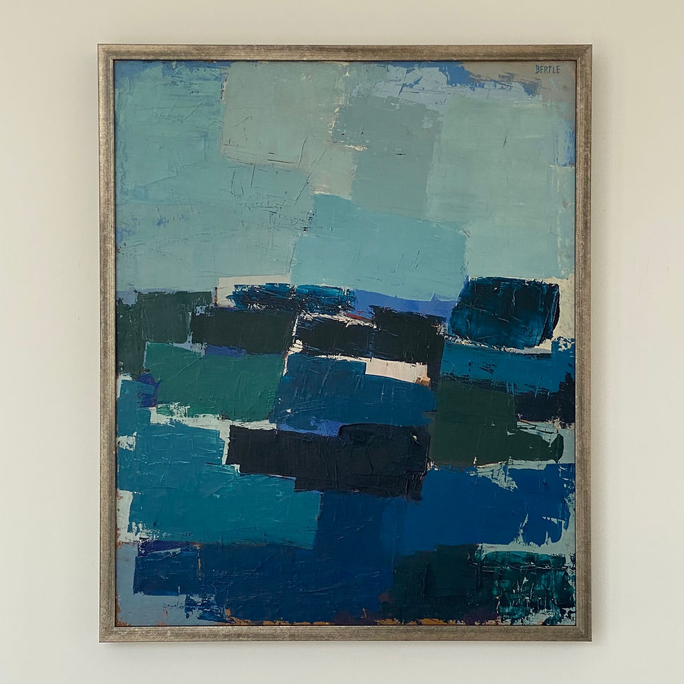 Mid-Century Abstract Painting by Lars Bertle