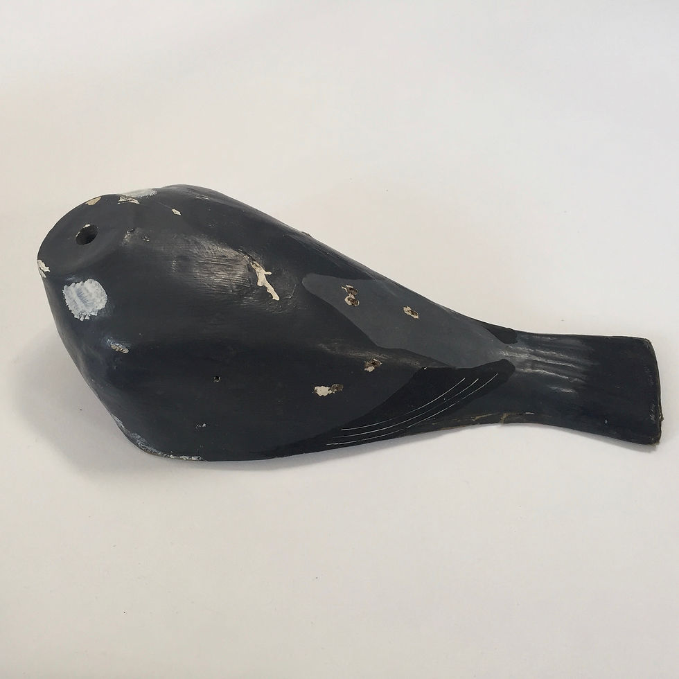 Thumbnail: French Papier Mâché Paper Mache Decoy Pigeons - Set of Four