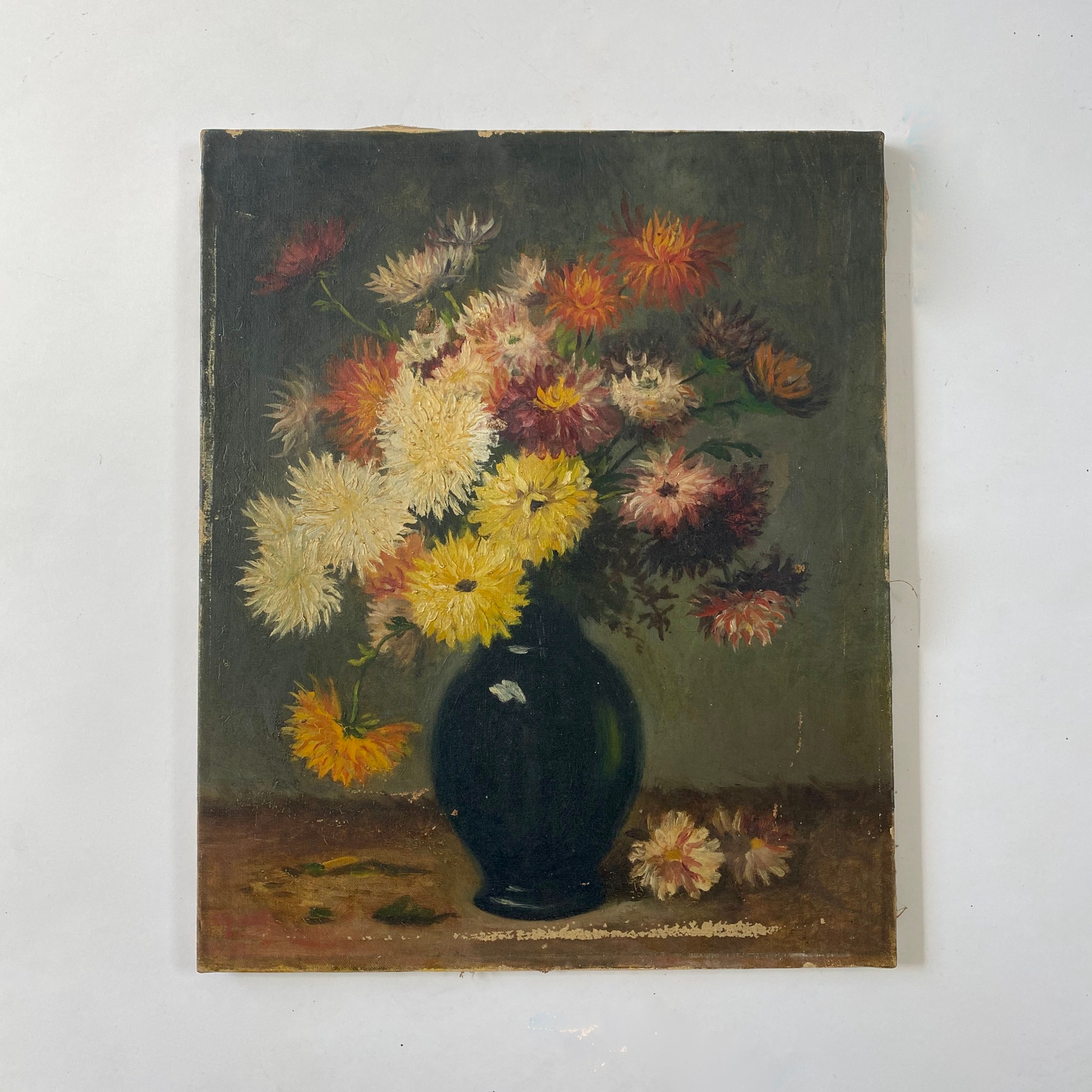 Antique French Floral Painting