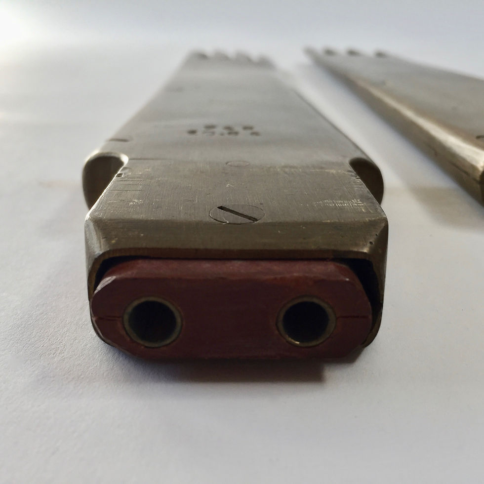 Thumbnail: Pair of French Sculptural Brass Glove Moulds