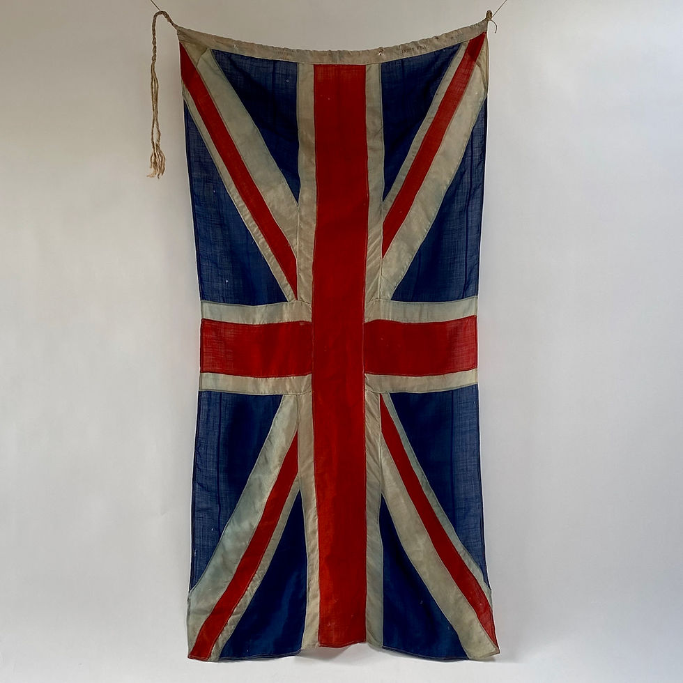 British WW1 Panel-Stitched Union Jack Flag Stamped & Dated 1914