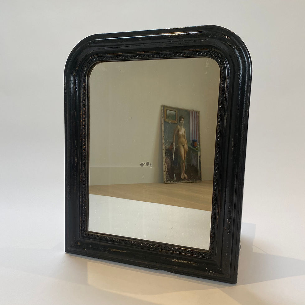 Antique French Ebonised Louis Philippe Mirror