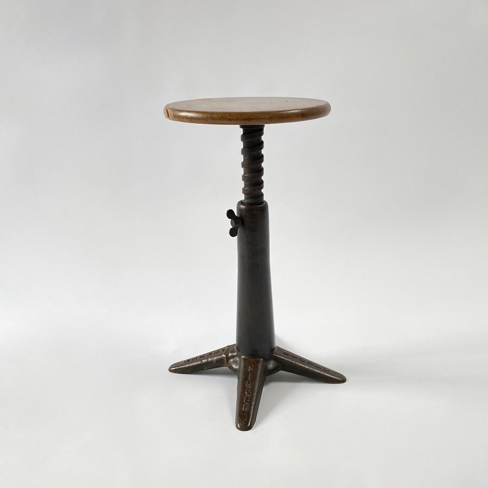 Early 20th Century Singer Factory Stool