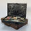 Thumbnail: Vintage Black Metal Painter's Box with paints