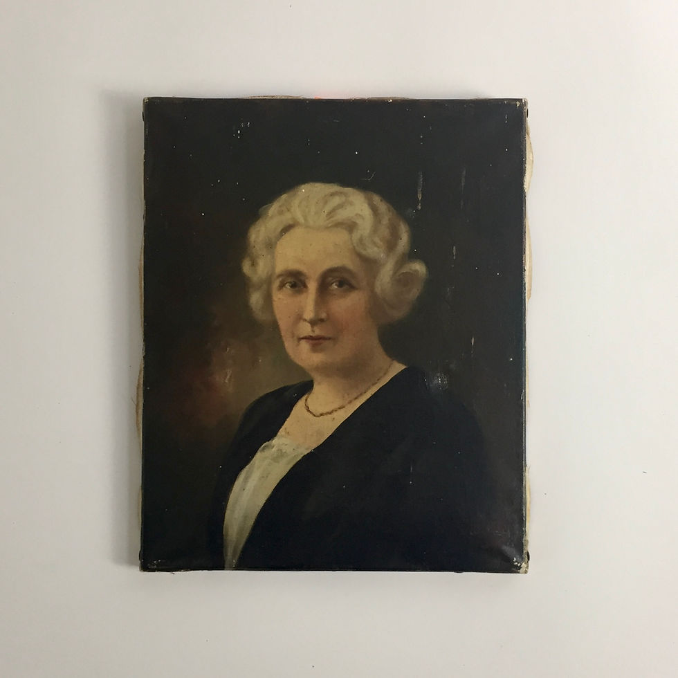 Small 19th Century French School Oil Portrait of a Woman, on canvas