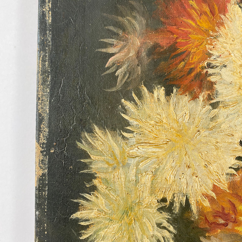 Thumbnail: Antique French Floral Painting