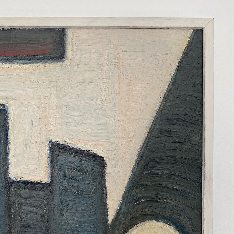 Thumbnail: Mid-century abstract composition by Max Gregor Carlsson titled 'Uppställning II'