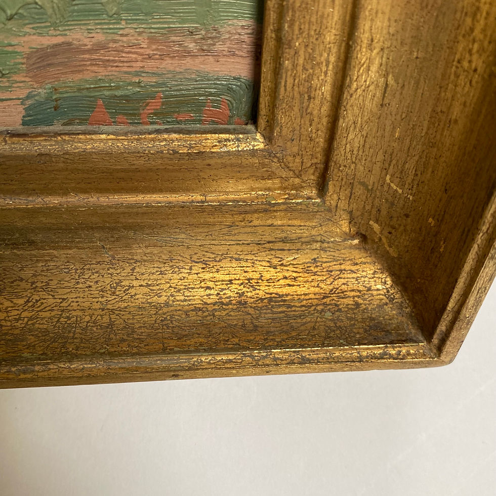 Thumbnail: Danish d/s Fjord Landscape & Female Nude Painting - ANDERS GUDMUNDSEN-HOLMGREEN