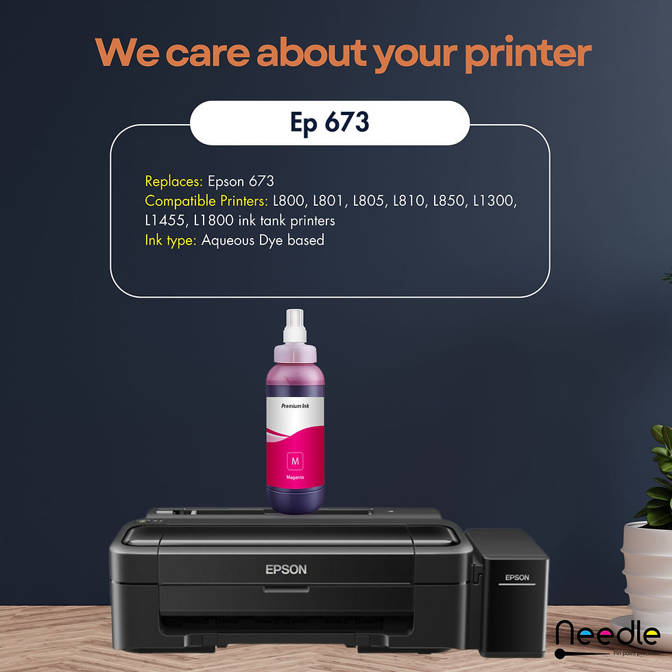 Thumbnail: Needle High Yield EP-673 1 ltr (Magenta ) Inktank Refill ink