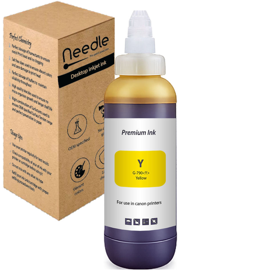 Thumbnail: Needle High Yield CN-G790  1 LTR (YELLOW) Inktank Refill ink