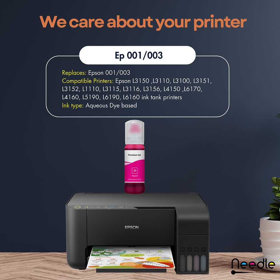 Thumbnail: Needle High Yield EP-001/003 70ML (Magenta) Inktank Refill ink