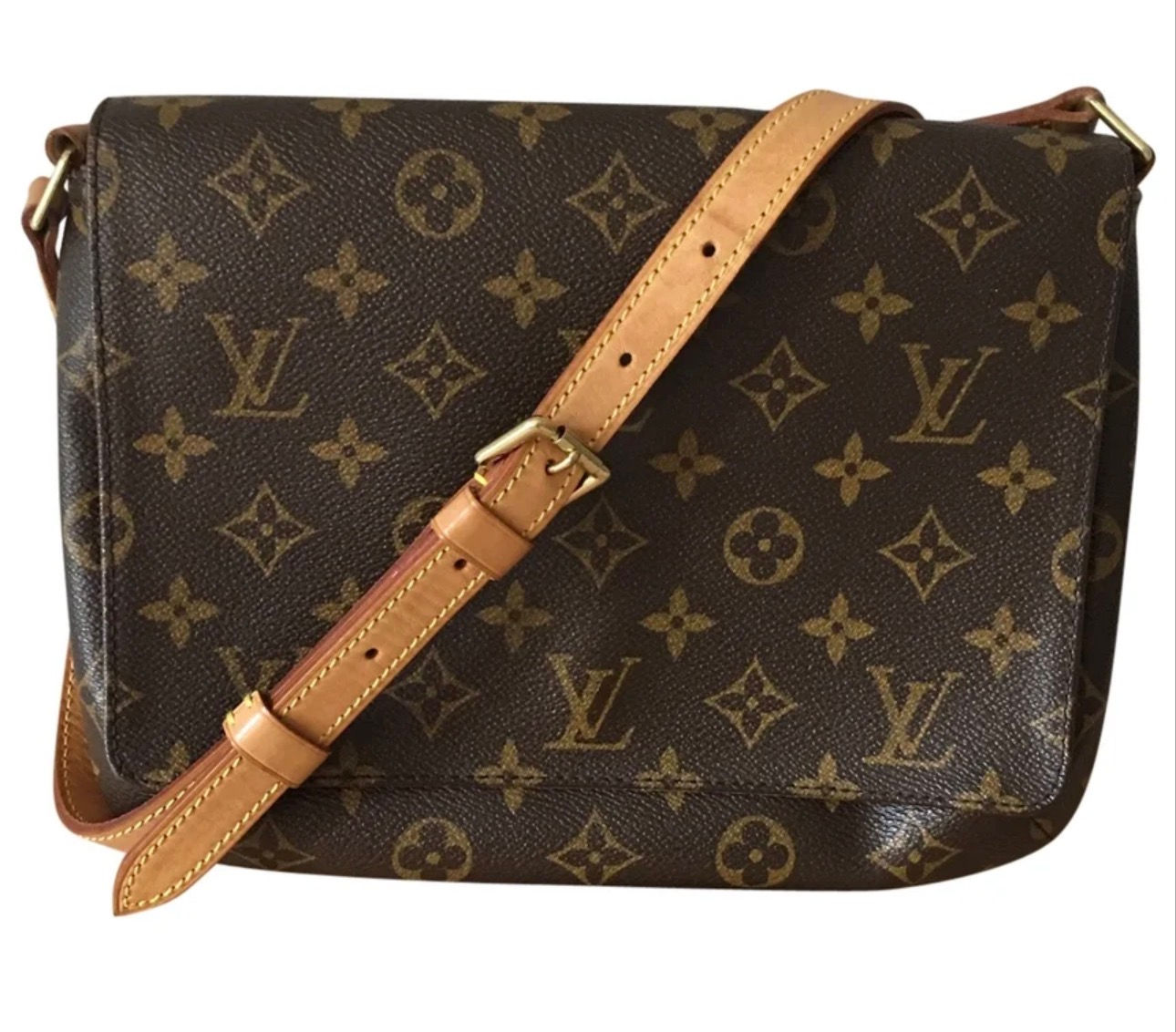 Sac bandoulière Musette Tango en toile Monogram