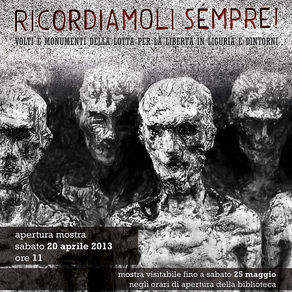 Mostra fotografica RICORDIAMOLI SEMPRE!  alla Biblioteca Civica di Novi Ligure (AL)
