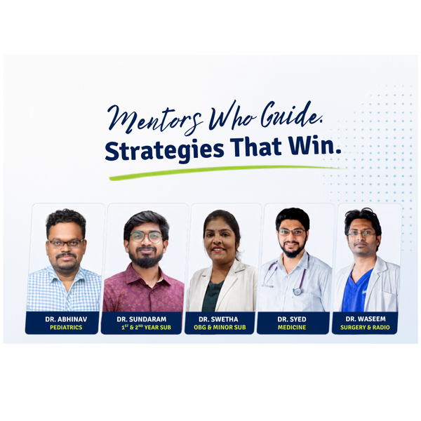 This short course provides you with a very fine mix of content and strategy to improve your NEET PG 
