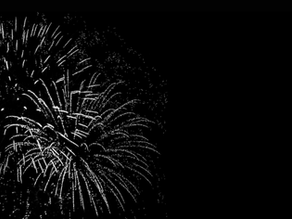 New year firework display