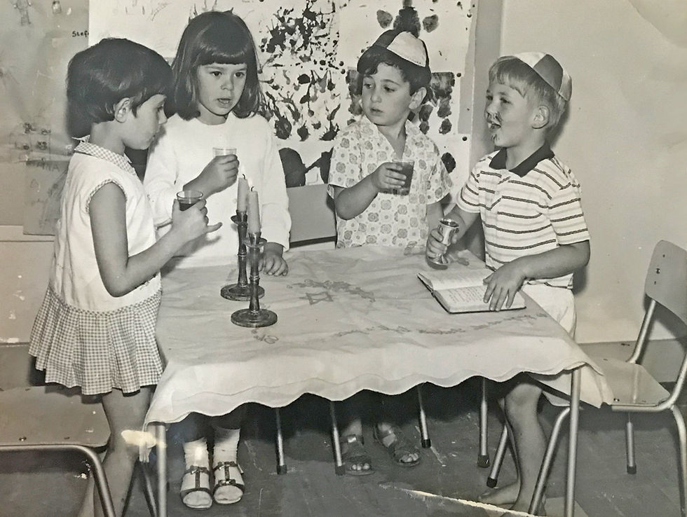 A miniature Friday night Kiddush