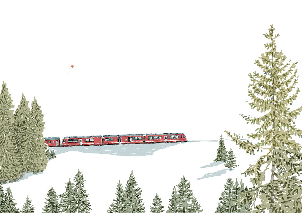 縮圖：插畫  | 《遠方》瑞士行旅 - Swiss Travel Pass 瑞士旅行通票