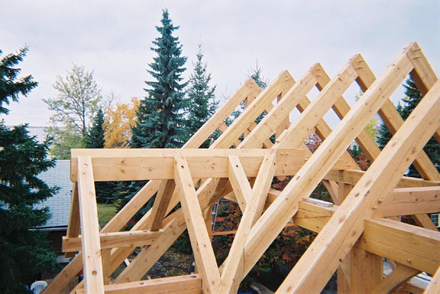 timber frame log home Alberta