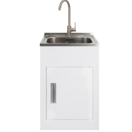 laundry tub with washing machine taps