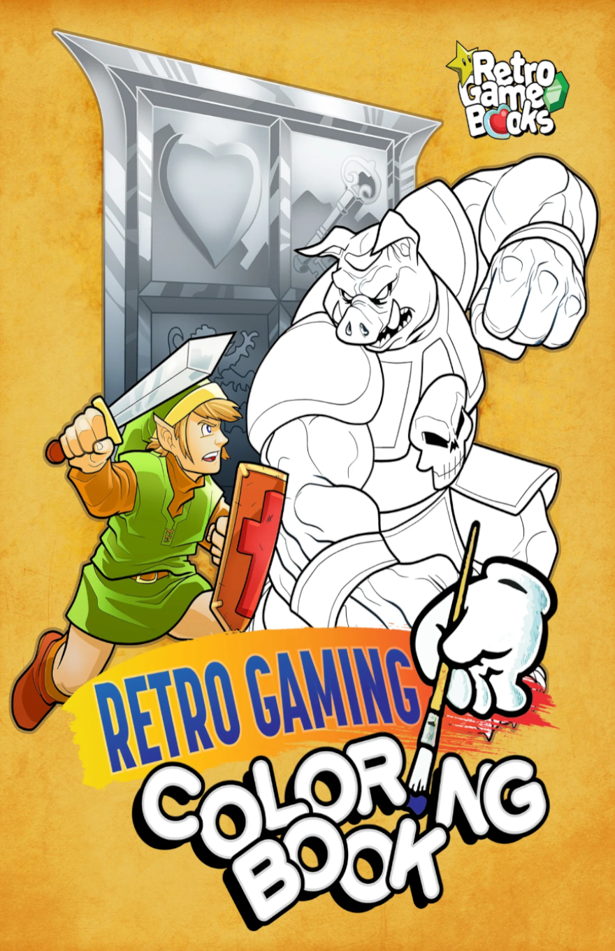 RETRO GAMING COLORING BOOK