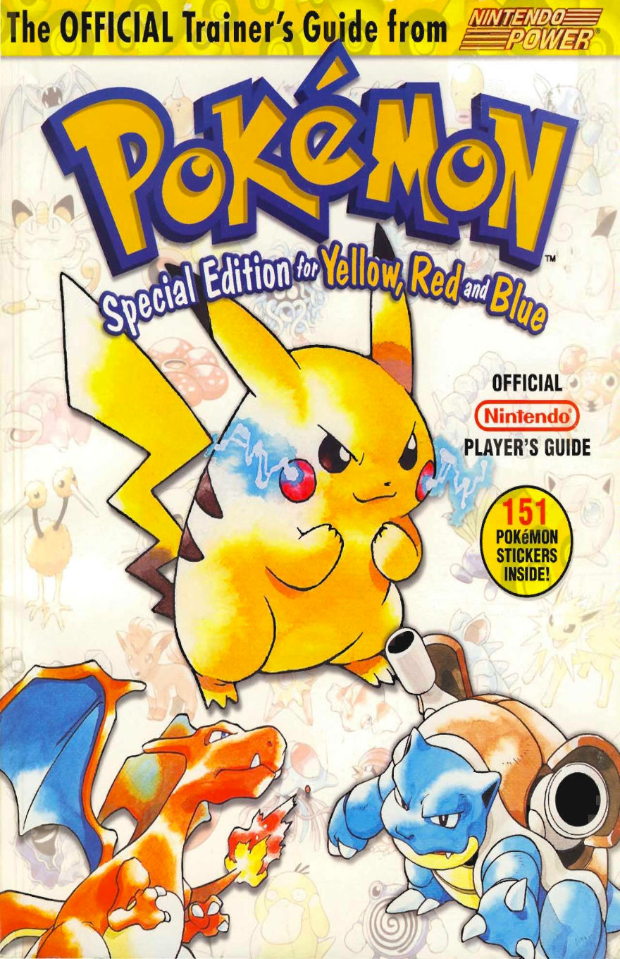 POKÉMON TRAINERS GUIDE SPECIAL EDITION FOR YELLOW, RED AND BLUE