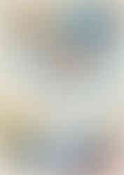 Anime-style cover illustration of a blonde girl with long flowing hair and bright blue eyes wearing a light teal dress, turning mid-step as white feathers swirl around her. Behind her is a bright sky with floating rocky islands and a rainbow streak. The bottom features the title The Legend of Hudson 4 with a cartoon bee mascot and bold, colorful lettering.