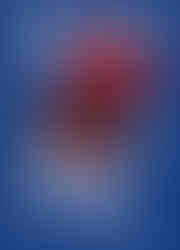 The Spanish book cover of YO SOY TÚ, TÚ ERES YO. The background of the cover is blue with white text. Angled in the center of the cover is a red tarot card image called "The Fool" - which has Joker walking with a bindle and Morgana on it (both characters from Persona 5).