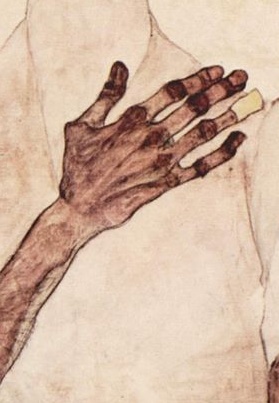 Vorlage 'Die Schiele Hand' 