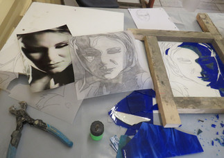 Mosaikbauschule | Portraitskizze