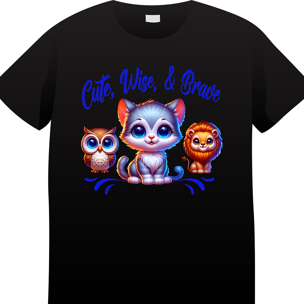 Cute, Wise, and Brave Tee - Shirts for Girls - Girls T-Shirts