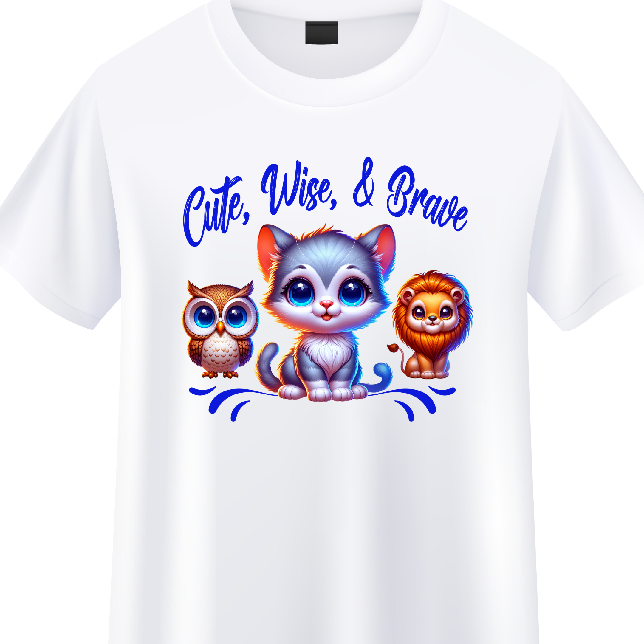 Cute, Wise, and Brave Tee - Shirts for Girls - Girls T-Shirts