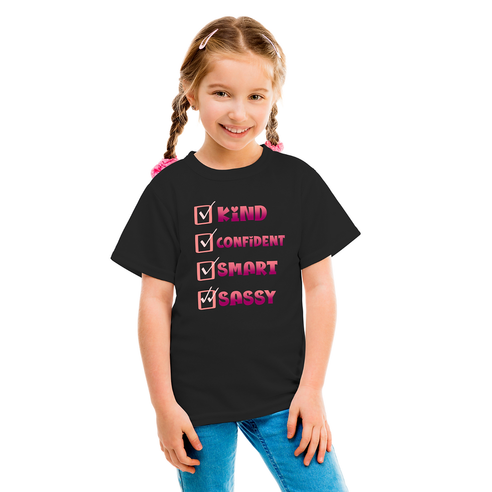 Girls Checklist Tee - Girls T Shirts - T shirts for girls