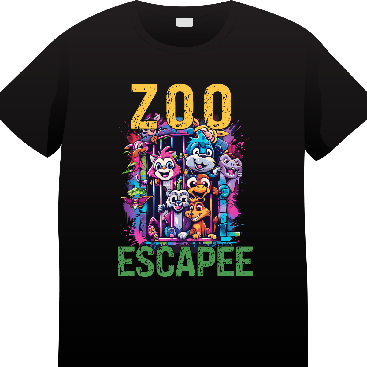 Zoo Escapee Tee: Playful T Shirt for Boys /SPARKY TEES