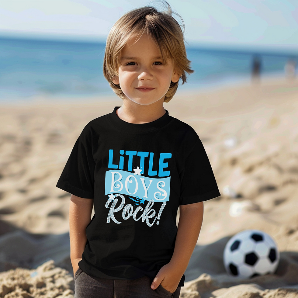 Little Boys Rock Tee - Boys T-Shirt