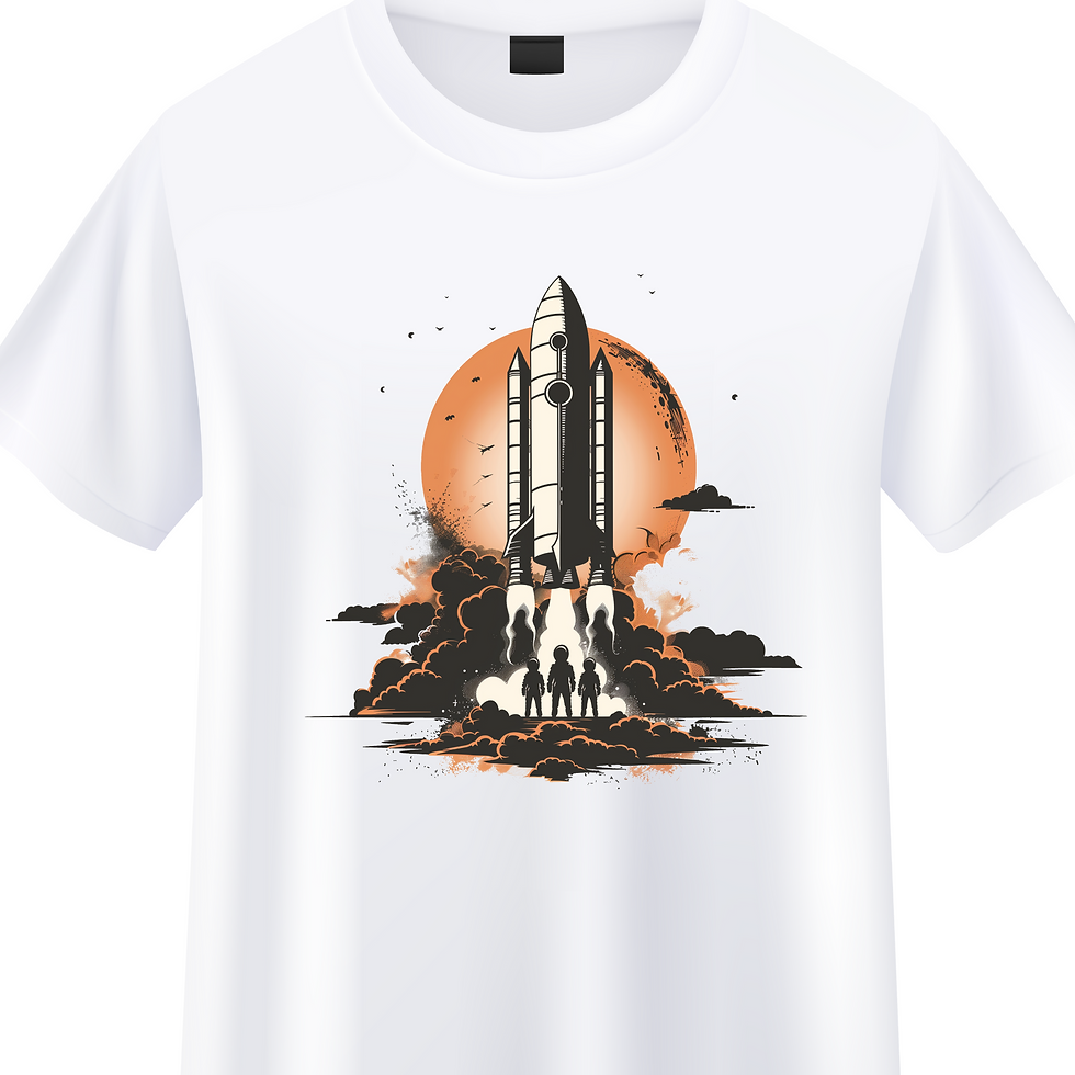 Shuttle Scene Tee - Space T Shirt for Kids