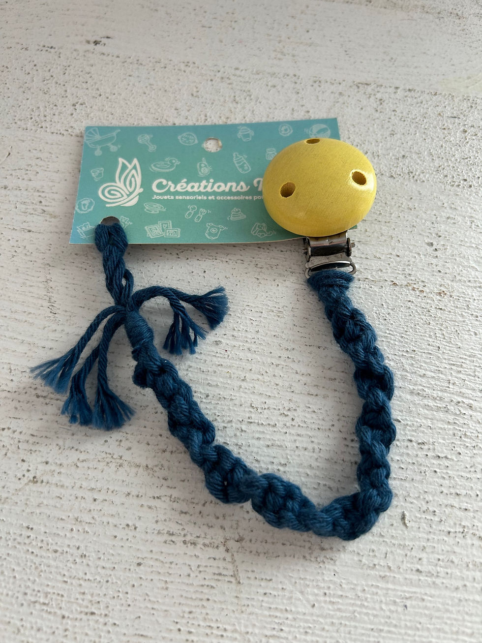 Miniature : Attache-suces en macramé