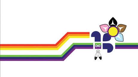 The Franco-Columbian Pride flag