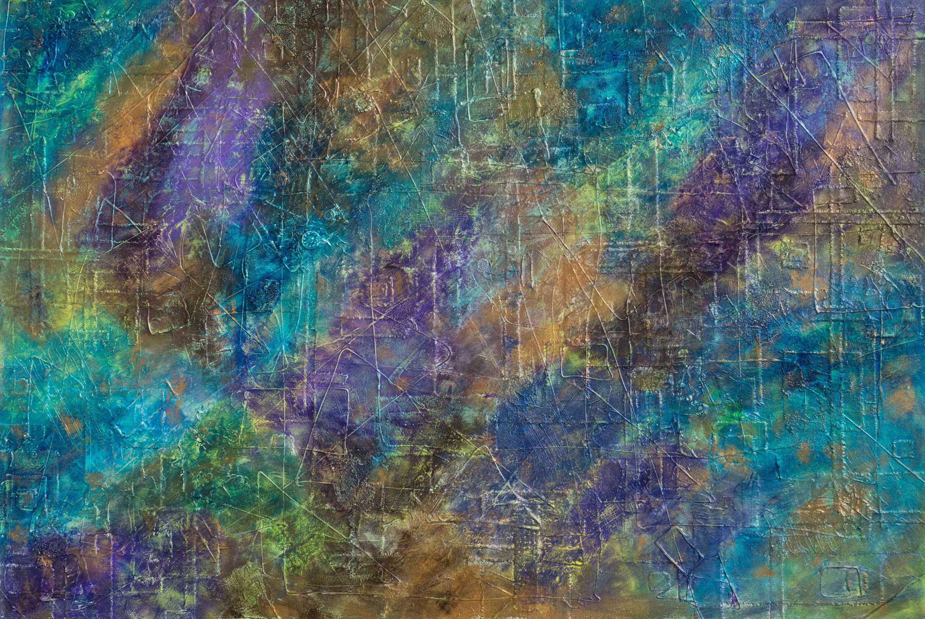 Celeste #22 large original art abstract mixed media