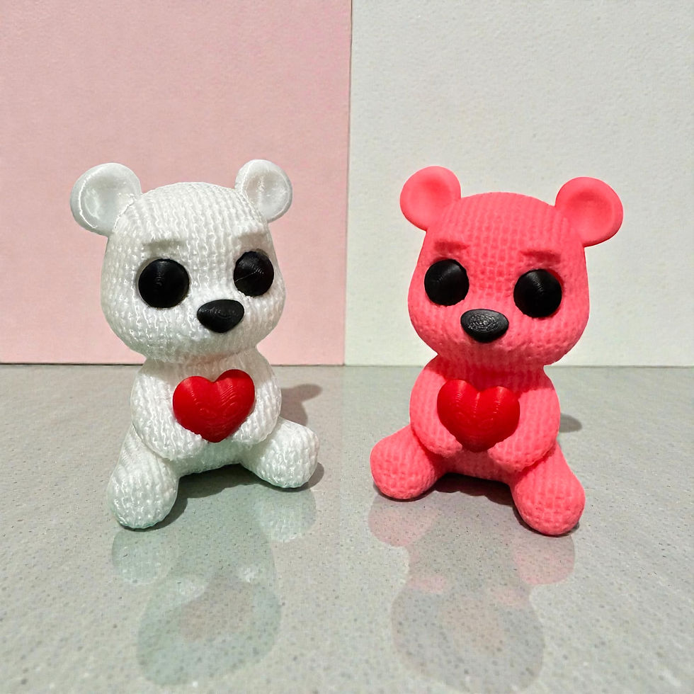 Thumbnail: Knitted Heart Bear|KK3DB