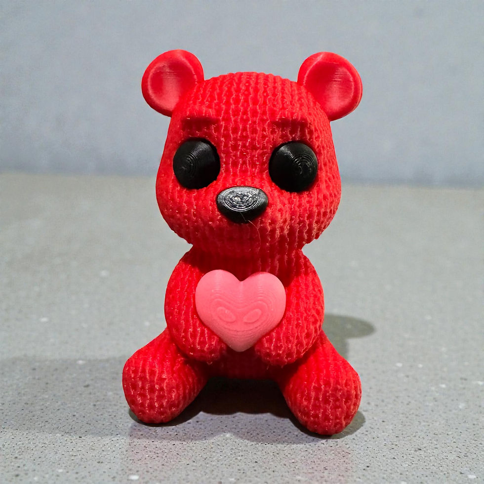Thumbnail: Knitted Heart Bear|KK3DB