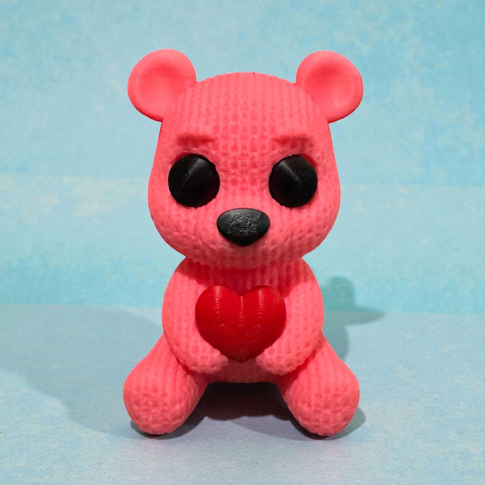 Thumbnail: Knitted Heart Bear|KK3DB