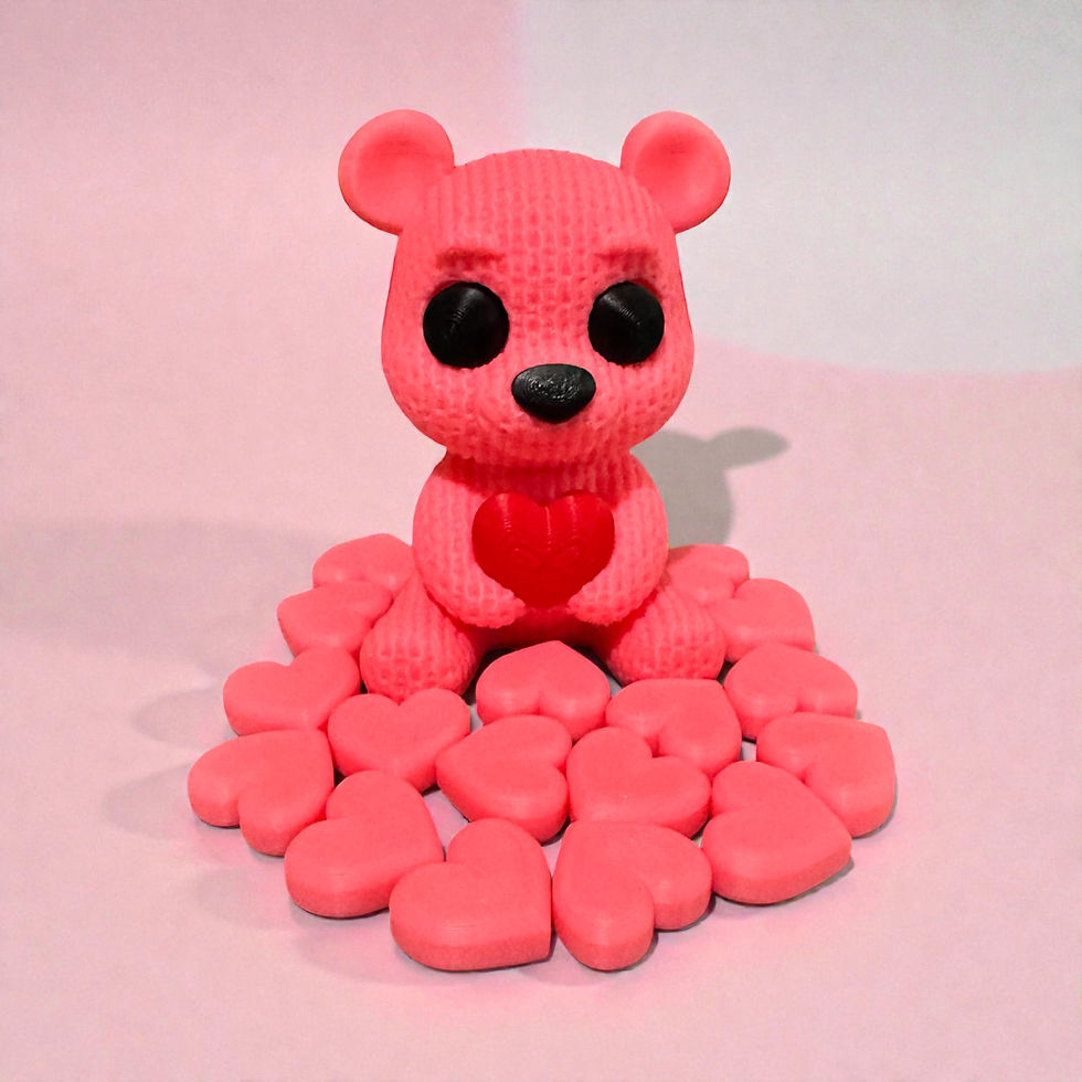 Thumbnail: Knitted Heart Bear|KK3DB